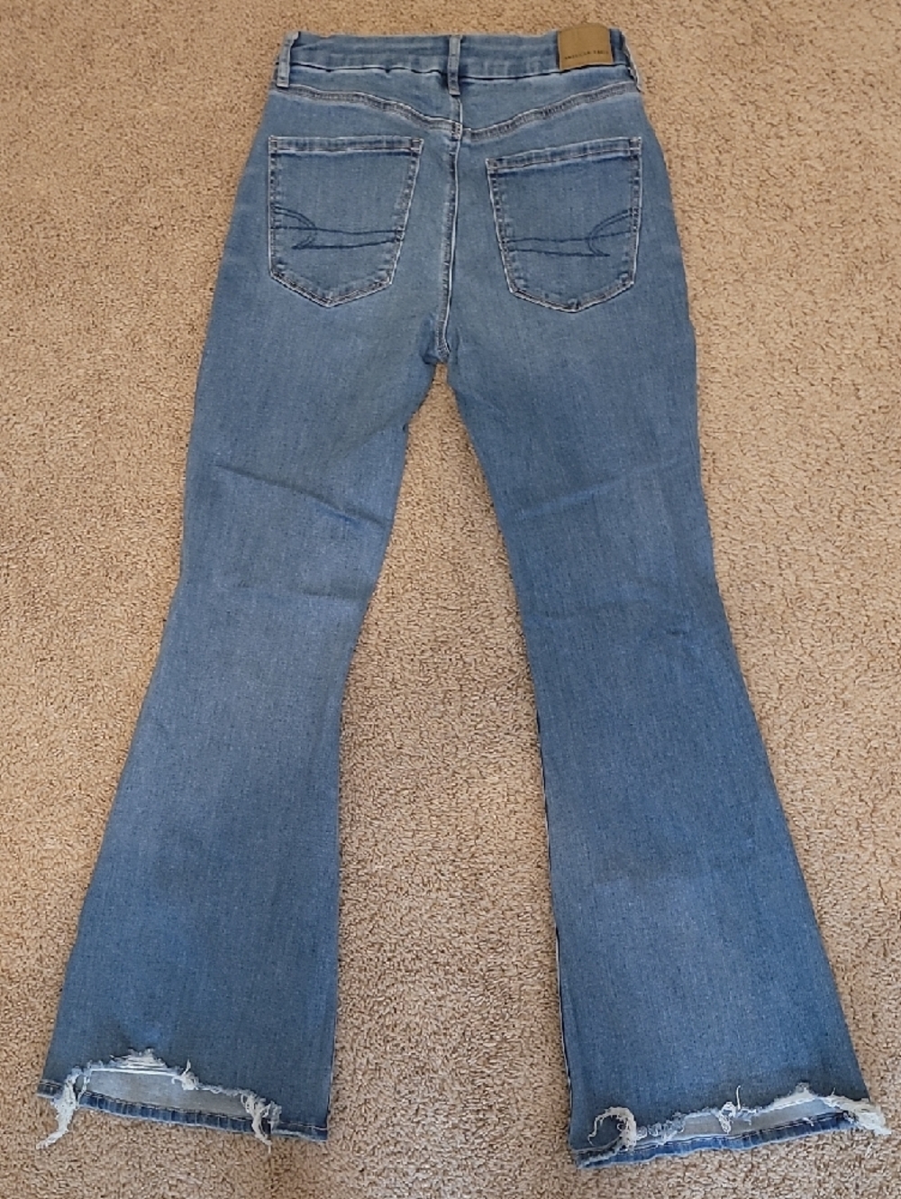American Eagle Outfitters Curvy Super High-Rise Flare Jeans - Picture 2 of 6
